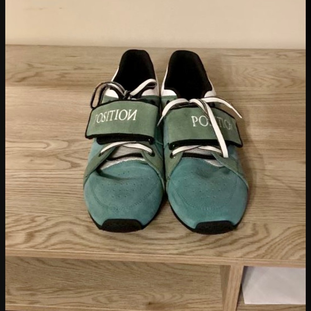 Men's Athletic Shoes - Green and Black